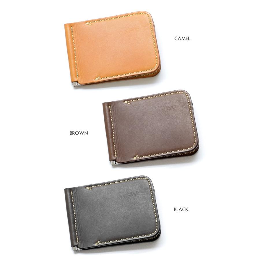 マネークリップ メンズ レディース 人気 ブランド CROSS ROADS クロスロード【送料無料】ジューク マネークリップ ハンドステッチ オイルレザー製 日本製 国産 |  | 03