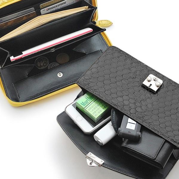 セカンドバッグ メンズ パイソン バッグ 鞄 カバン クラッチバッグ