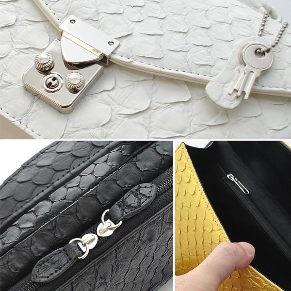 セカンドバッグ メンズ パイソン バッグ 鞄 カバン クラッチバッグ【送料無料】NO.2605 錦蛇革 ニシキヘビ かっこいい カジュアル ビジネス |  | 04