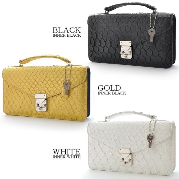 【新品未使用】ヘビ革 クラッチバッグ スネークパターン セカンドバッグ メンズ パイソン バッグ 鞄 カバン クラッチバッグ