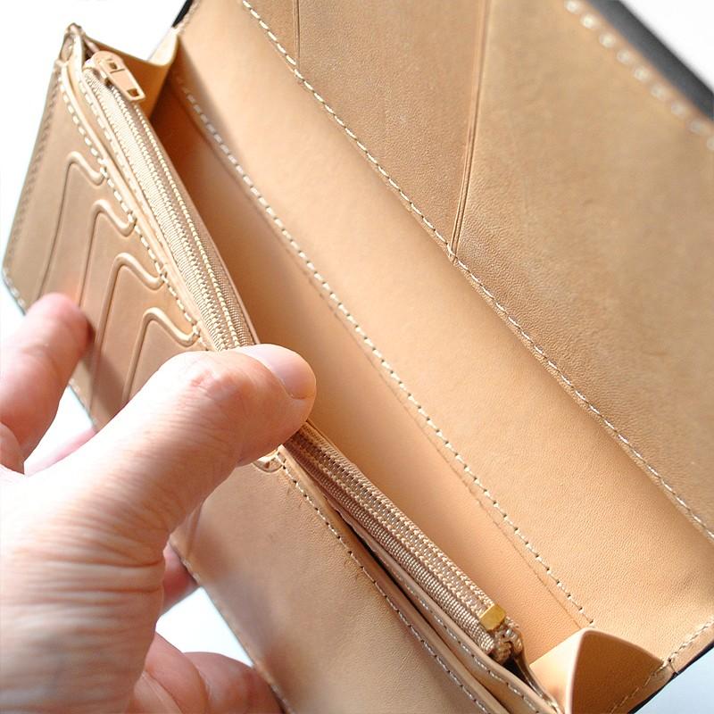 馬革×バッファローレザーハイブリット長財布 本革  二つ折り 二つ折り財布 2つ折り 長財布 メンズ レディース 牛革 人気 長サイフ 男性用 レザー 革 皮 |  | 03