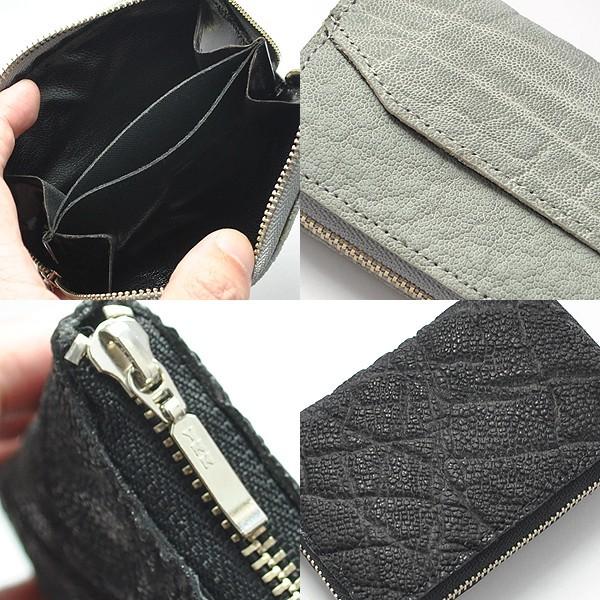 ok4521610-折りたたみミニ財布、エレファント革 エレファント