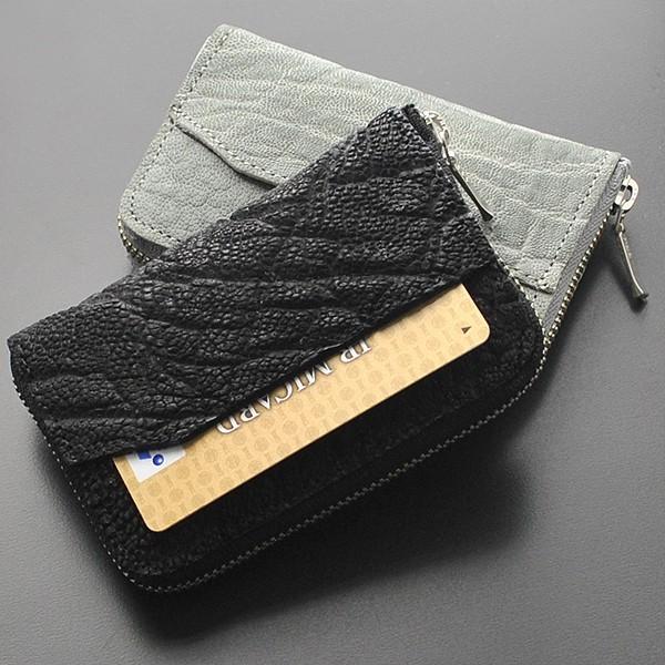 ミニ財布 メンズ レディース 本革 象 象革 ゾウ革 ゾウ エレファント