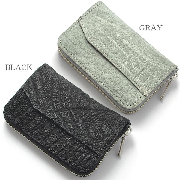 ミニ財布 メンズ レディース 本革 象 象革 ゾウ革 ゾウ エレファント