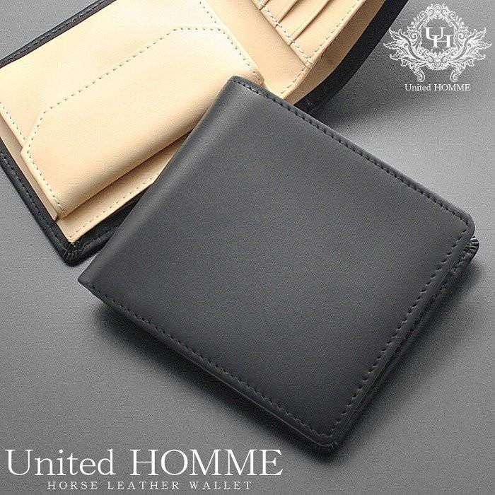 折財布二つ折り United Homme 短財布 メンズ 革 レザー ユナイテッドオム さいふ 財布 ウォレット Wallet Saifu 中学生 高校生 カッコイイ レザー アクセサリーのサイド7 通販 Yahoo ショッピング