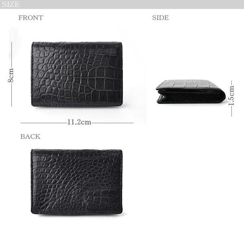 カードケース 名刺入れ カード入れ 本革 クロコダイル ビジネス メンズ 最高級 レザー クロコダイル カードケース 日本製 国産 ワニ革 鰐革 ワニ革カードケース |  | 03