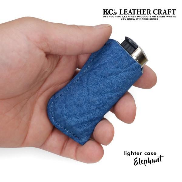 ライターケース 100円ライターケース ゾウ革 本革 象革 メンズ レディース 人気 ブランド KC,ｓ ケイシイズ ライターケース エレファント 日本製 国産 | 