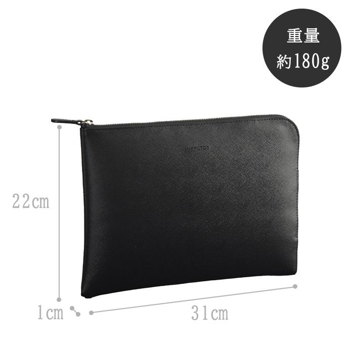 クラッチバッグ セカンドバッグ バッグインバッグ メンズ B5 ポーチ 手持ち 結婚式 冠婚葬祭 黒 薄マチ ブランド HAMILTON ハミルトン フォーマル シンプル |  | 12