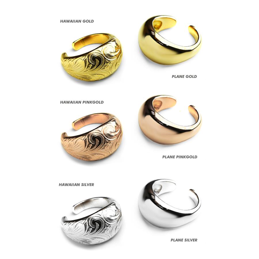 イヤーカフ イヤカフ 指輪 リング メンズ レディース サージカルステンレス 316L ファッション ポラリス チャンキーカフ フリーサイズ プレーン ハワイアン |  | 16