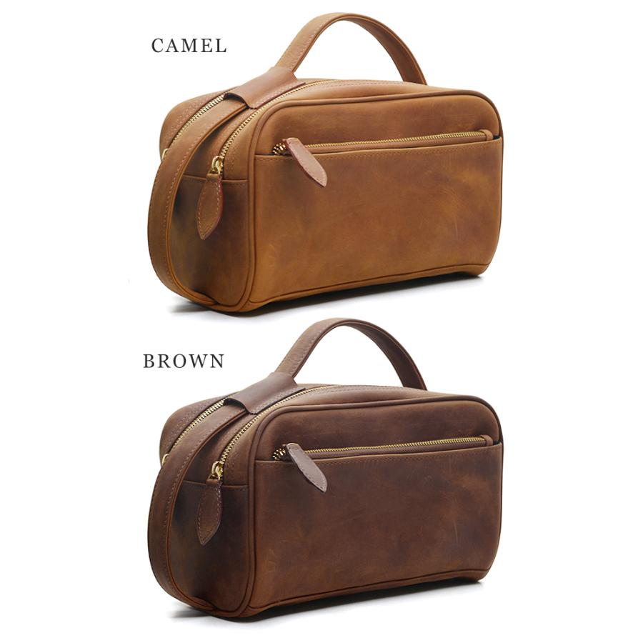 セカンドバッグ メンズ 本革 クレイジーホースレザー フリゲート トリプルジップ セカンドバッグ 日本製 国産 シンプル 国産バッグ ヴィンテージ風 |  | 06