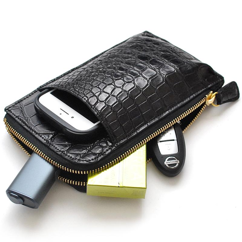 スマホポーチ スマホショルダー ポーチ スマートフォンケース クロコダイル スティングレイ メンズ レディース 人気 ブランド 牛革 クロコ