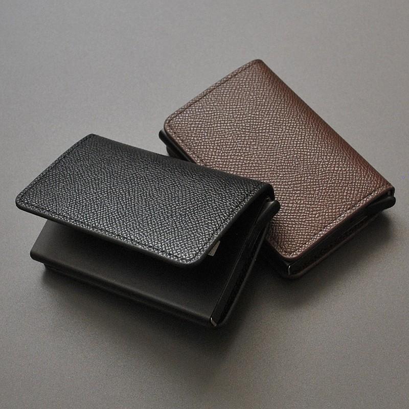 カードケース スキミング防止 スライド式 スリム 薄型 カード入れ スライド RFID ワンタッチ IC ハードタイプ メンズ レディース お札入れ 定期入れ |  | 05