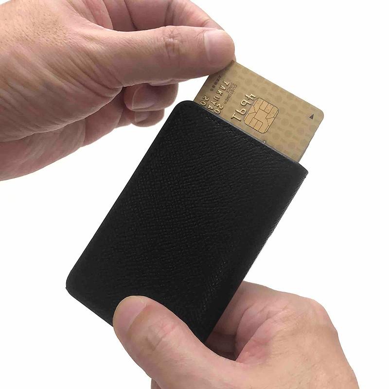 カードケース スキミング防止 スライド式 スリム 薄型 カード入れ スライド RFID ワンタッチ IC ハードタイプ メンズ レディース お札入れ 定期入れ |  | 06