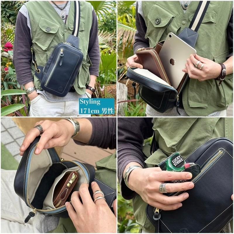 KC,s 2ウェイバッグ カウハイド Neo 2WAY ショルダーバッグ ウェスト