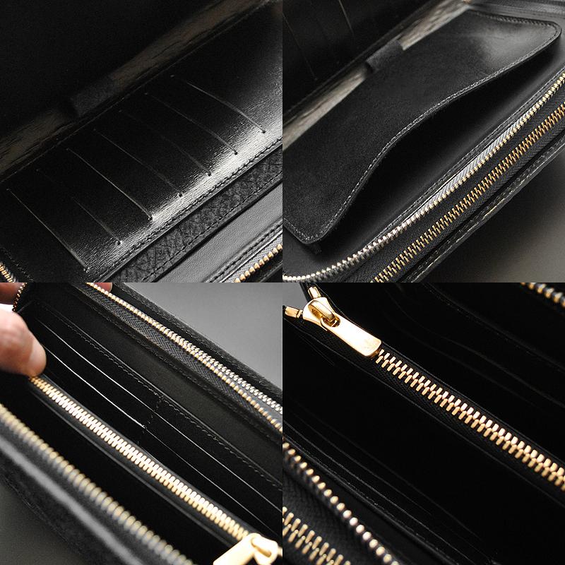 本革 日本製 希少カバ革 ダブルファスナーセカンドバッグ クラッチバッグ 鞄 カバン グリーン YKK JRA 認定 カバ エキゾチックレザー かっこいい メンズの画像
