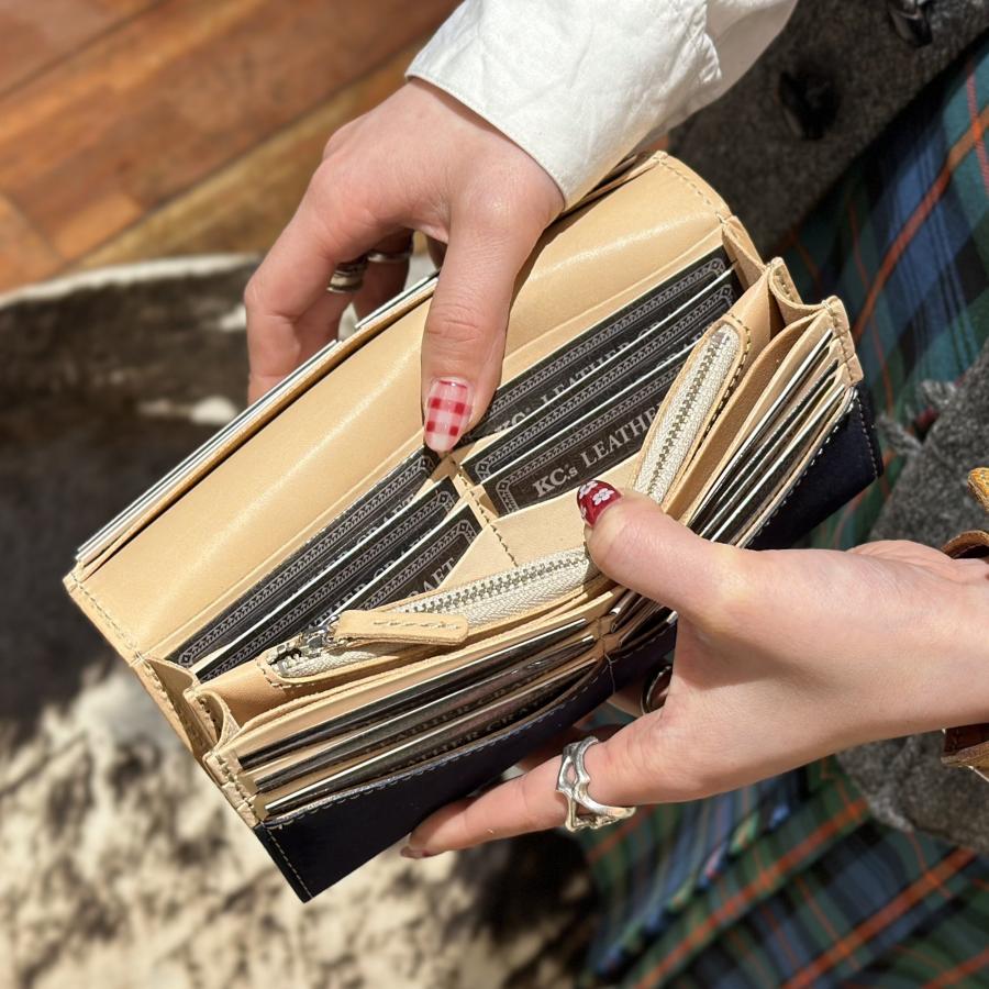 ケーシーズ ウォレット DT-1 ヌバック KIW052 長財布 ロングウォレット 革財布 コンチョ付き ヌバックレザー 日本製 本革 メンズ レディース |  | 02