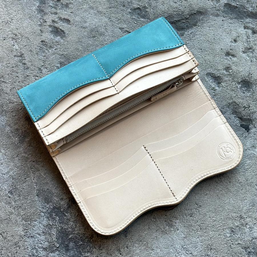 ケーシーズ ウォレット DT-1 ヌバック KIW052 長財布 ロングウォレット 革財布 コンチョ付き ヌバックレザー 日本製 本革 メンズ レディース |  | 06