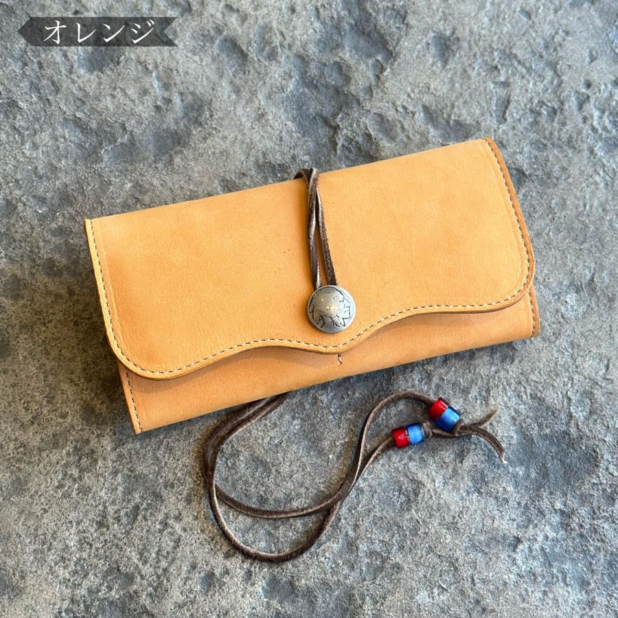 ケーシーズ ウォレット DT-1 ヌバック KIW052 長財布 ロングウォレット 革財布 コンチョ付き ヌバックレザー 日本製 本革 メンズ レディース |  | 07