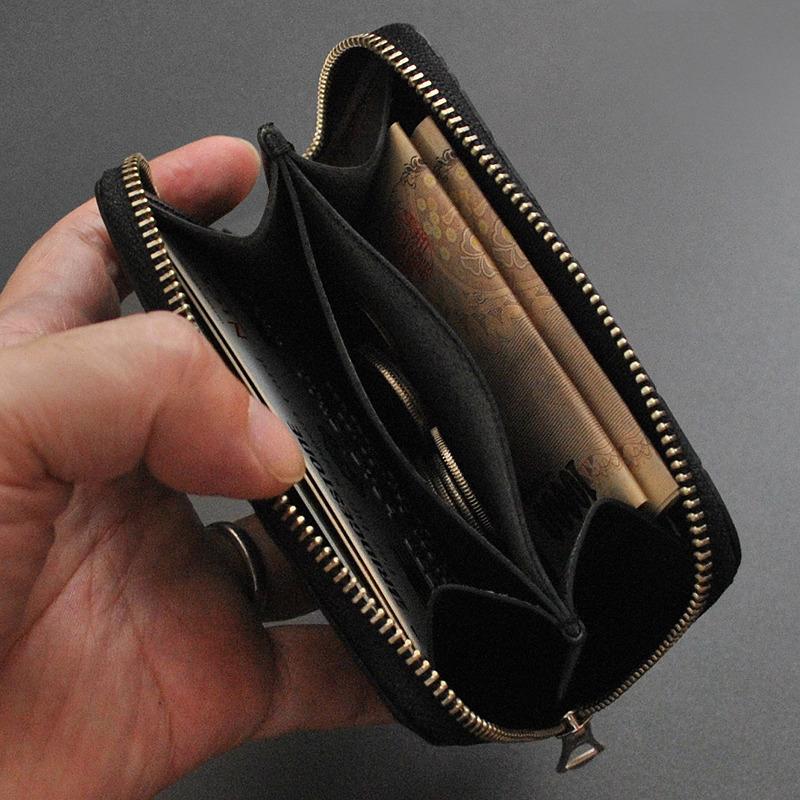 小さい財布 ミニ財布 財布 メンズ クロコダイルレザー ショート 