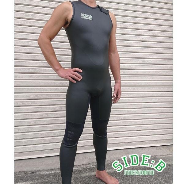 ウエットスーツ サーフィン ロングジョン 2mm 国産 日本製 SIDE:B 【お