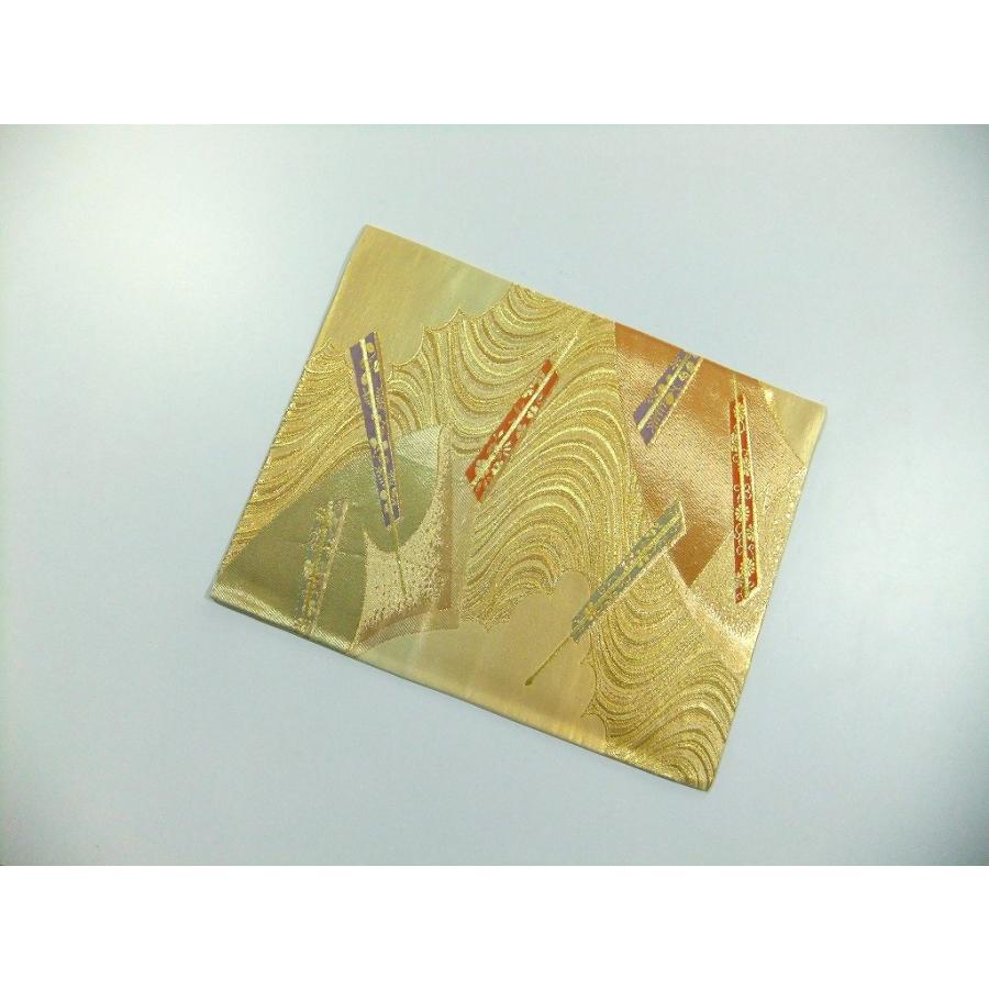 【(16)2425】30.5×39.5cm/流水扇子文様/テーブルセンター/和風/帯リメイク/日本製 |  | 01