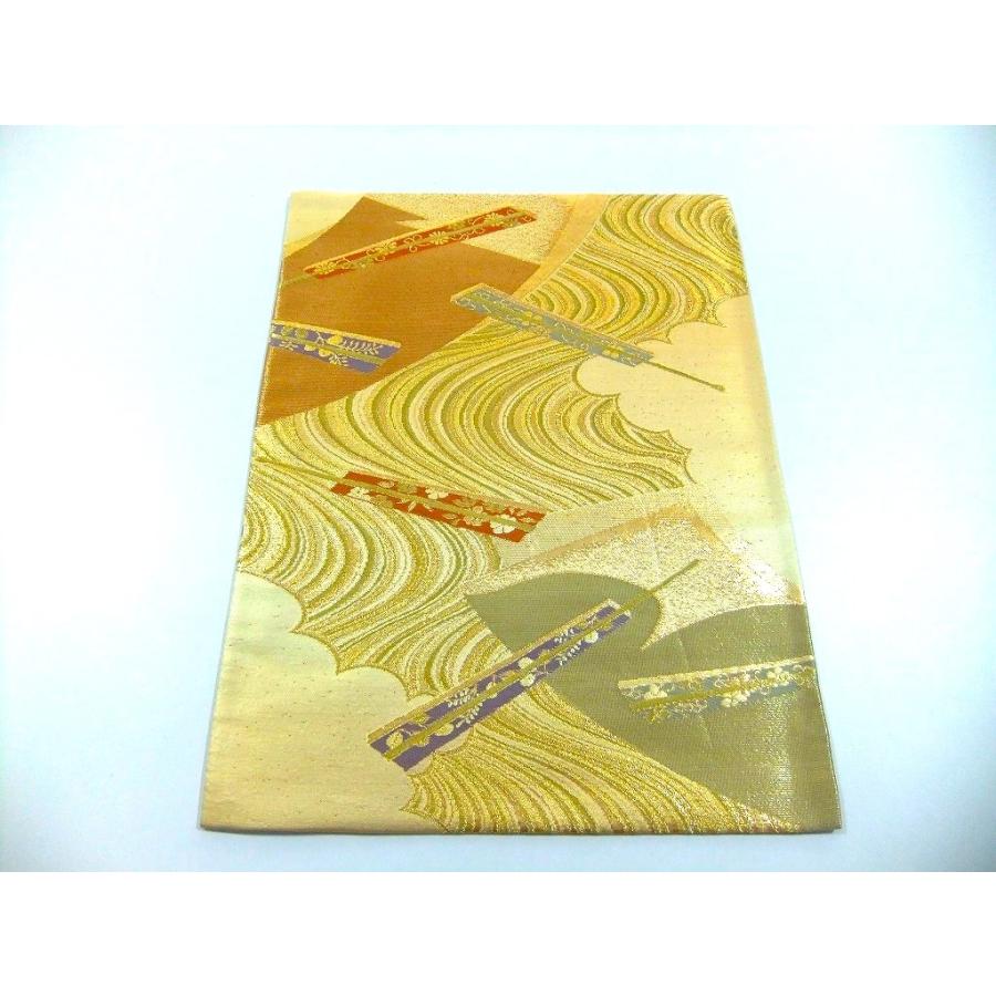 【(16)2425】30.5×39.5cm/流水扇子文様/テーブルセンター/和風/帯リメイク/日本製 |  | 04