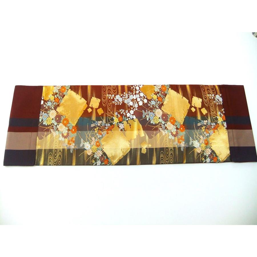 16)2494】和柄タペストリー・31×95cm/西陣織・嵯峨野春秋/帯リメイク