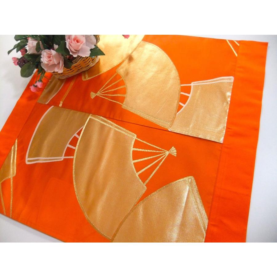 【J-072】61.5×67cm和風大型マット/帯リメイク/テーブルセンター・敷物・ラグ/日本製 |  | 06