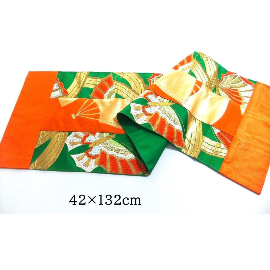 【J-074】42×132cm和風大型マット/帯リメイク/テーブルセンター・敷物・ラグ/日本製 |  | 02