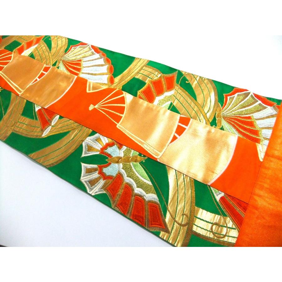 【J-074】42×132cm和風大型マット/帯リメイク/テーブルセンター・敷物・ラグ/日本製 |  | 06