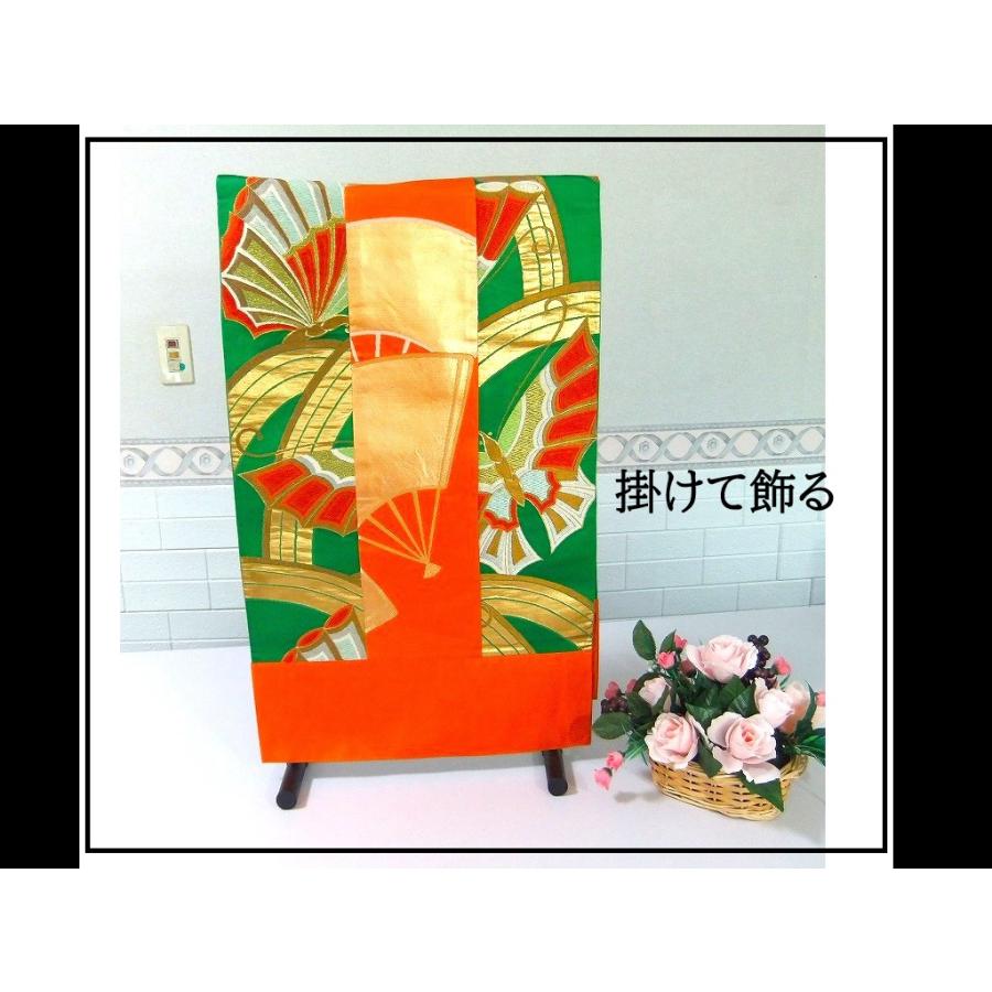 【J-074】42×132cm和風大型マット/帯リメイク/テーブルセンター・敷物・ラグ/日本製 |  | 07