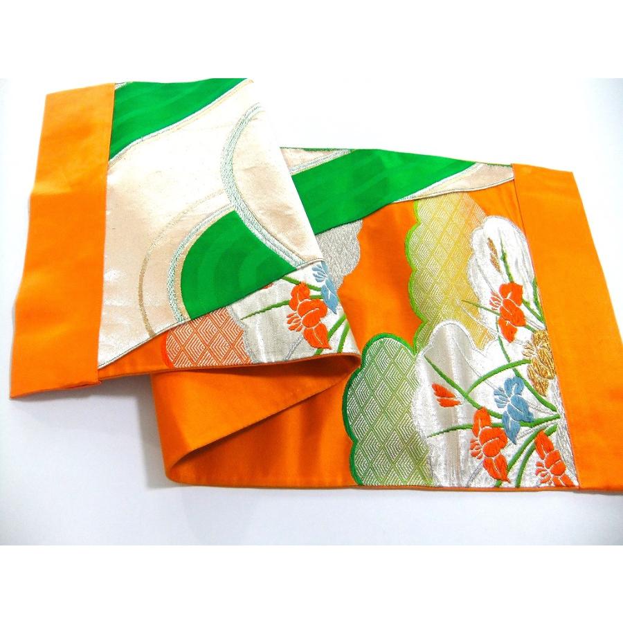 【J-075】30×81cm和風大型マット/帯リメイク/テーブルセンター・敷物・ラグ/日本製 |  | 05