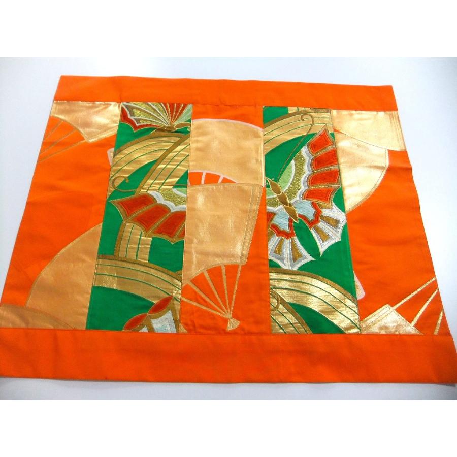 【J-077】56×70cm和風大型マット/帯リメイク/テーブルセンター・敷物・ラグ/日本製 |  | 02