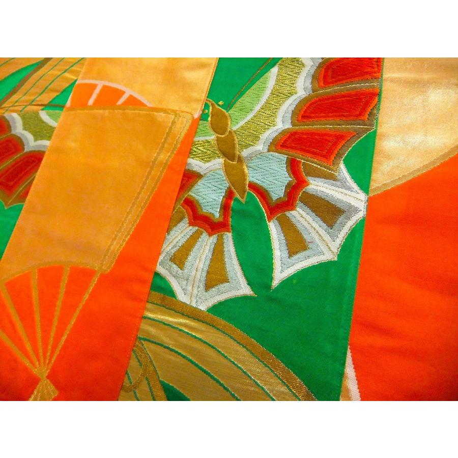 【J-077】56×70cm和風大型マット/帯リメイク/テーブルセンター・敷物・ラグ/日本製 |  | 04