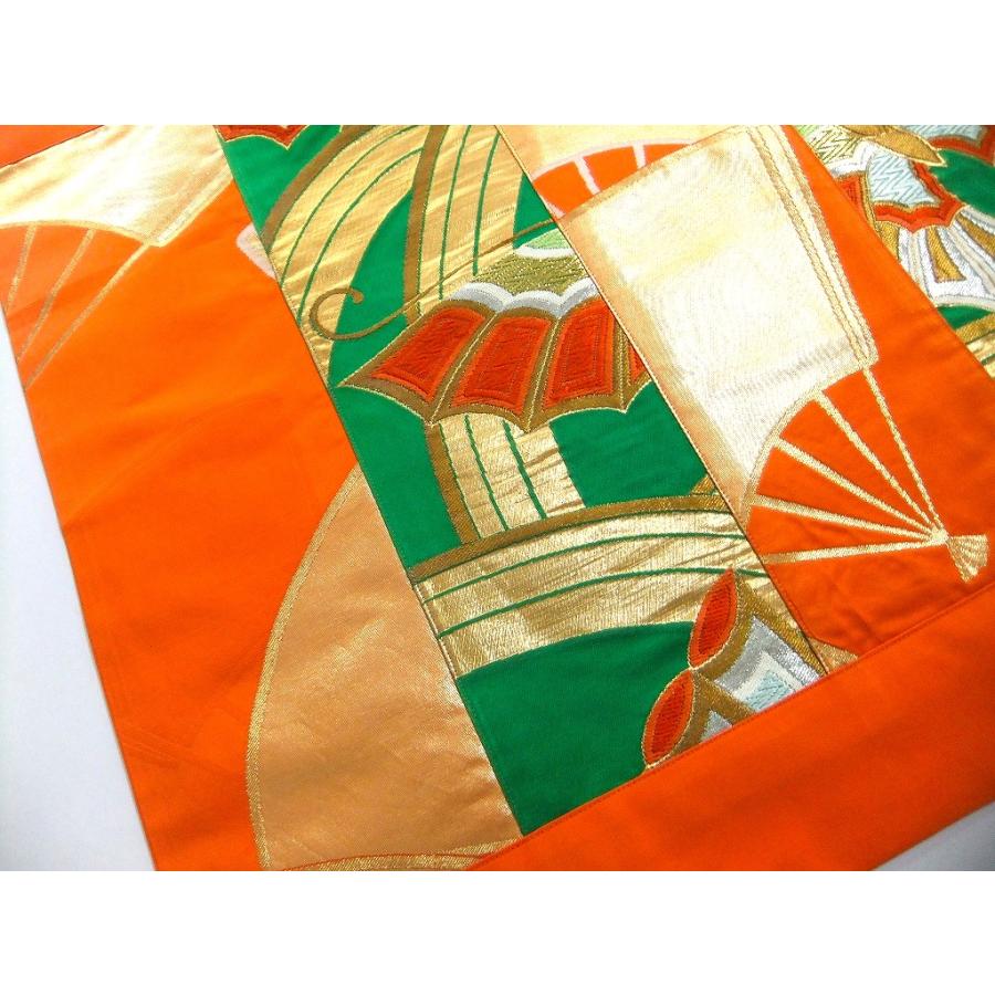 【J-077】56×70cm和風大型マット/帯リメイク/テーブルセンター・敷物・ラグ/日本製 |  | 05