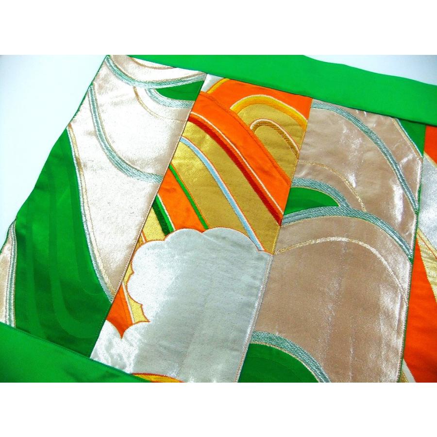 【J-079】値下げ・49×70cm和風大型マット/帯リメイク/テーブルセンター・敷物・ラグ/日本製 |  | 02