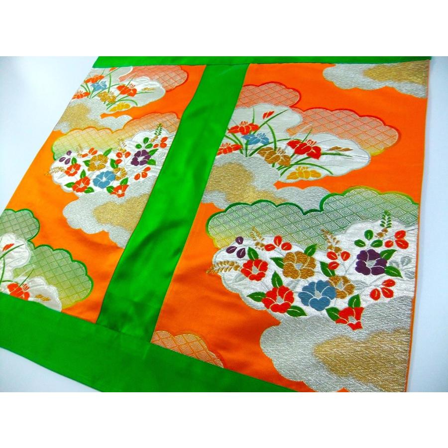 【J-080】値下げ・68×71cm和風大型マット/帯リメイク/テーブルセンター・敷物・ラグ/日本製 |  | 04