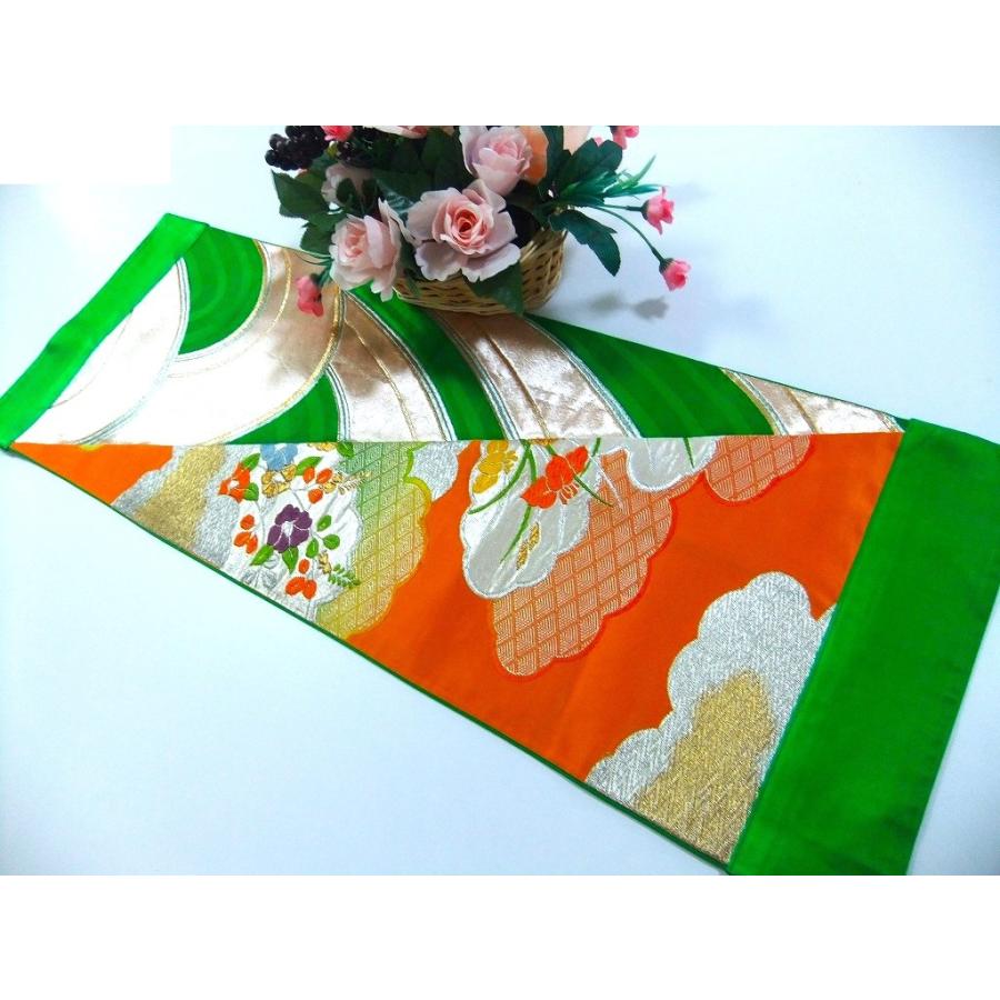 【J-082】値下げ・30×85cm和風マット/帯リメイク/テーブルセンター・敷物・ラグ/日本製 |  | 01