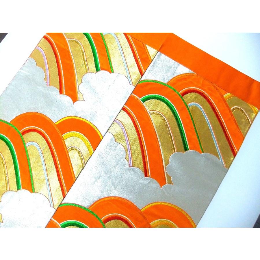 【J-083】値下げ・61×86.5cm和風大型マット/帯リメイク/テーブルセンター・敷物・ラグ/日本製 |  | 06