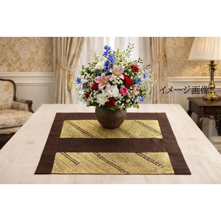 【J-088】値下げ57.5×56cm和風大型マット/帯リメイク/敷物・ラグ/日本製 |  | 01