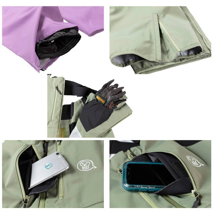 UNFUDGE アンファッジ 23-24 SMOKE BIB PANTS SLIM FIT スモーク