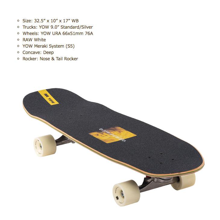 【未使用】YOW SNAPPERS 32.5'' ヤウ サーフスケート ヤウ サーフスケート スナッパー YOW SURF SKATE SNAPPERS 32.5