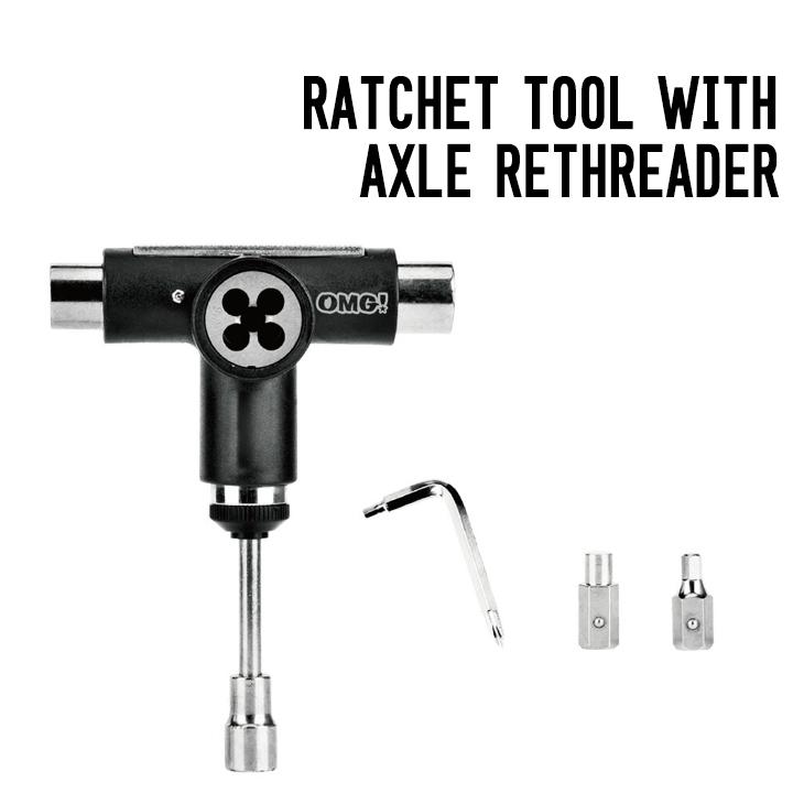 RATCHET TOOL WITH AXLE RETHREADER ラチェット ツール スケートボード 工具 01567371