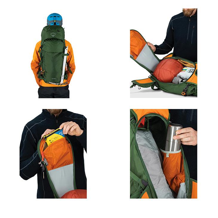 OSPREY オスプレイ ソールデン 42 バックカントリー グリーン 【公式通販】