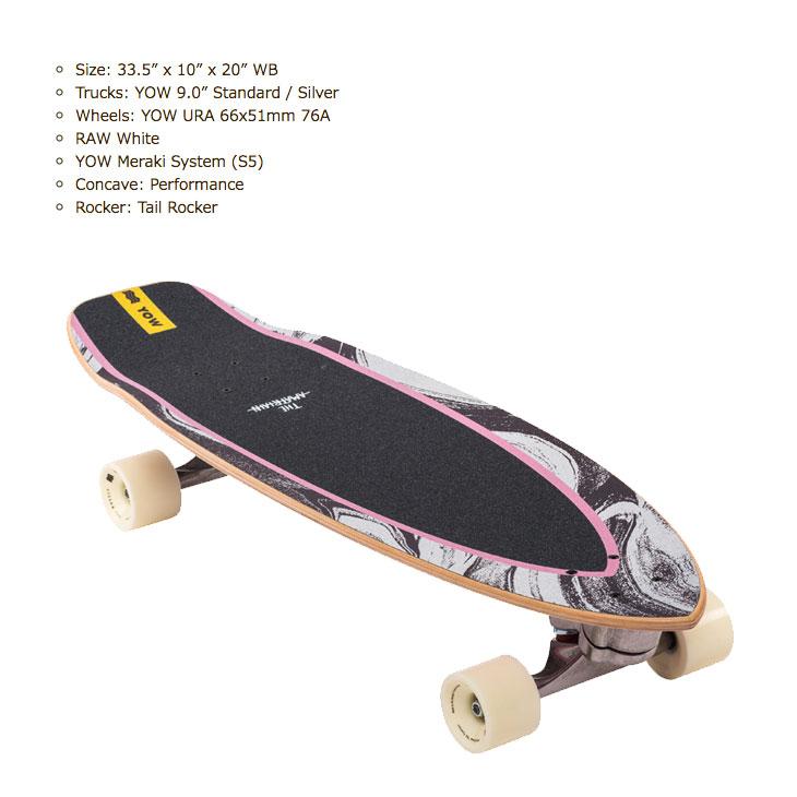 YOW MERAKIトラック Amatriain 33.5 サーフスケート YOW MERAKIトラック Amatriain 33.5 サーフスケート