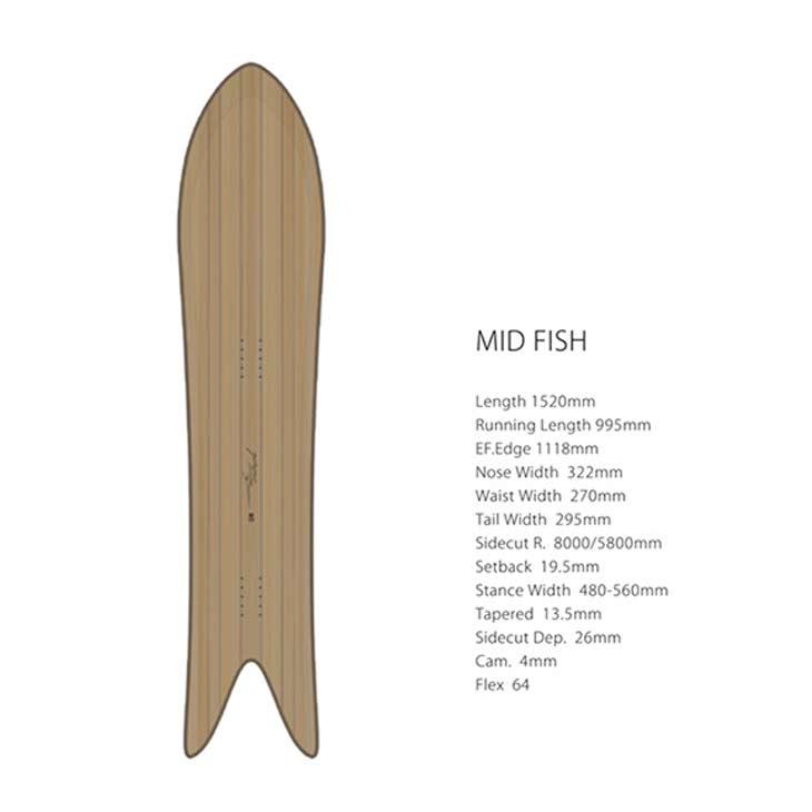 GENTEMSTICK ゲンテンスティック 24-25 MID FISH ミッドフィッシュ