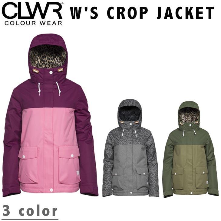 COLOUR WEAR 17-18 W'S CROP JACKET カラーウェアー カラー CLWR スノーボード ウエア ウェアー カラー | 