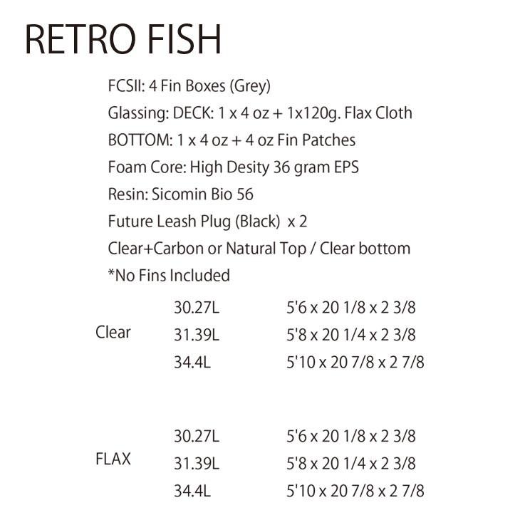NO BRAND サーフボード ノーブランド RETRO FISH レトロ フィッシュ