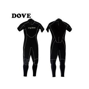 DOVE ダブ MEN'S WET SUIT DS-2B SEAGULL： BLACKxWHT-STITCHsmtb-tk