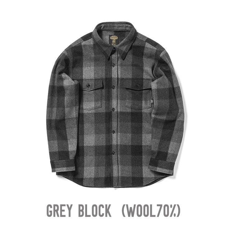 GREEN CLOTHING グリーンクロージング 25-26 WOOL FLANNEL SHIRTS